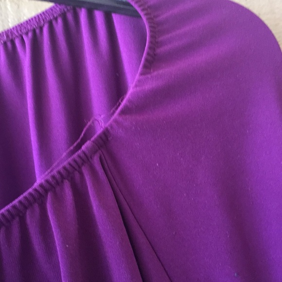 Worthington Purple Ruched Blouse - Picture 5 of 7